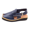 Premium Quality Lightweight Navy Blue Leather Kaptaan Chappal (Pre Order)