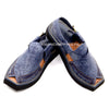 Premium Quality Special Texture Blue Leather Kaptaan Chappal (Pre Order)