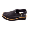 Premium Black Matte Leather Kaptaan Chappal
