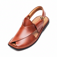Premium Quality UltraSoft Medicated Traditional Burgundy Peshawari Chappal