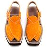 Premium Quality Special Orange Suede Leather Kaptaan Chappal (Pre Order)