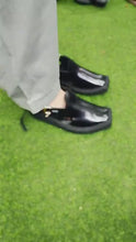 Special Black Leather Handmade Kaptaan Chappal