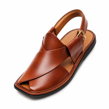 Premium Quality UltraSoft Medicated Traditional Burgundy Peshawari Chappal