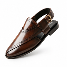 Signature Brown Peshawari Chappal – Premium Quality Leather Sandal