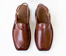 Premium Quality UltraSoft Medicated Traditional Burgundy Peshawari Chappal