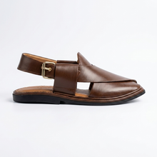 Medicated Premium Quality UltraSoft Traditional Dark Brown Peshawari Chappal