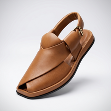 Imported Leather UltraSoft Premium Quality TAN Peshawari Chappal