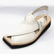 White Genuine Leather Kaptaan Chappal (Pre Order)