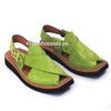 Special Handmade Green Suede (Sabar) Kaptaan Chappal (Pre Order)