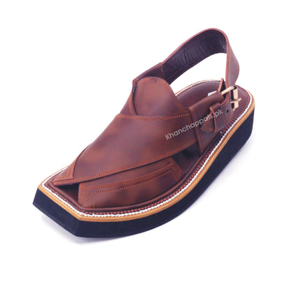 kaptaan chappal brown