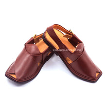 Premium Quality UltraSoft Medicated Traditional Burgundy Peshawari Chappal