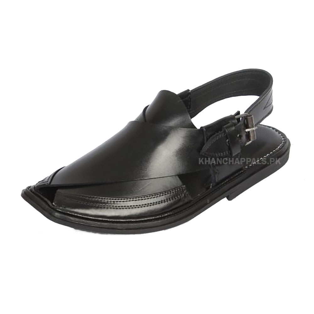 Premium Quality Charsadda Chappal Black Online