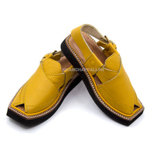 Premium Quality Yellow Genuine Leather Kaptaan Chappal (PRE ORDER)