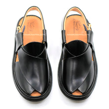 Ultra Soft Medicated Black Round Shape Peshawari Chappal
