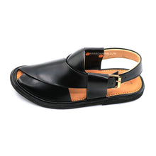 Ultra Soft Medicated Black Round Shape Peshawari Chappal