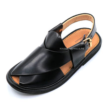Ultra Soft Medicated Black Round Shape Peshawari Chappal