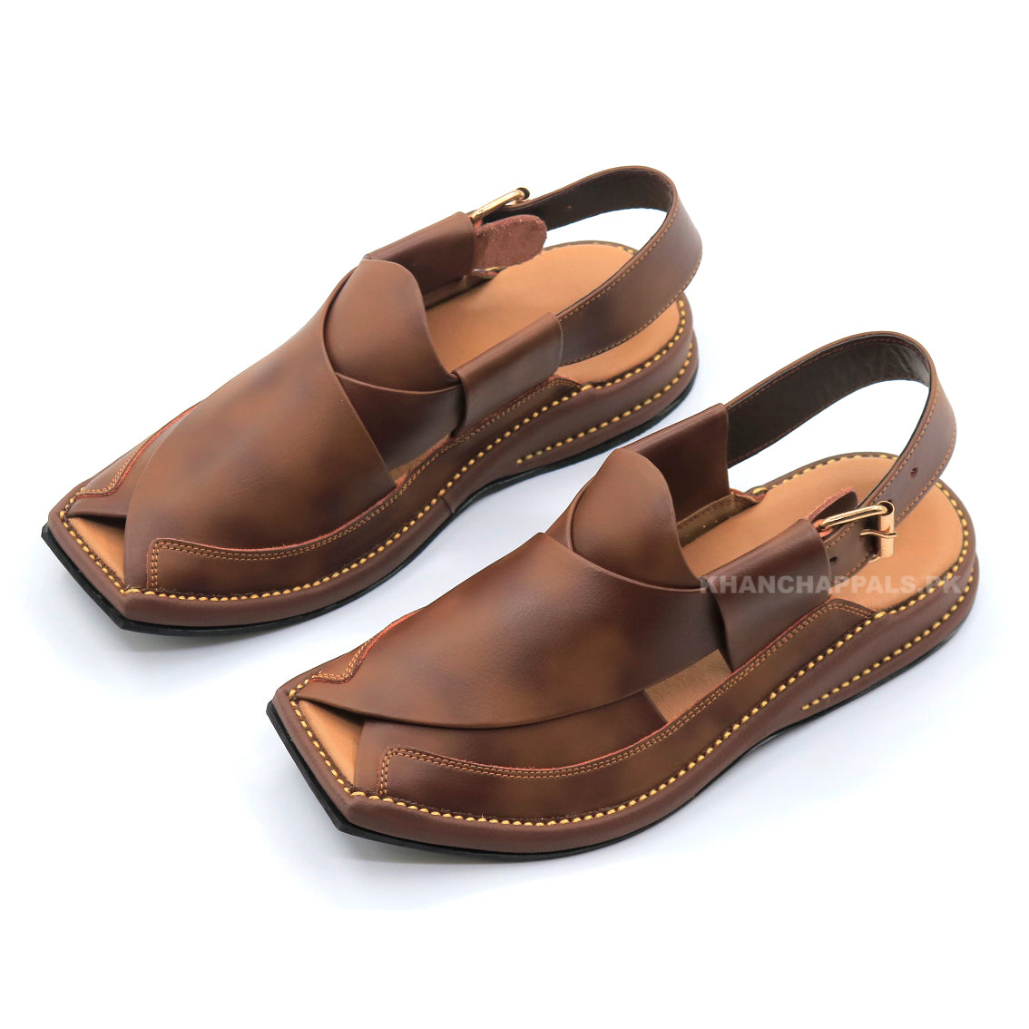 HAND Stitched Genuine Leather Ultra Soft Peshawari Chappal